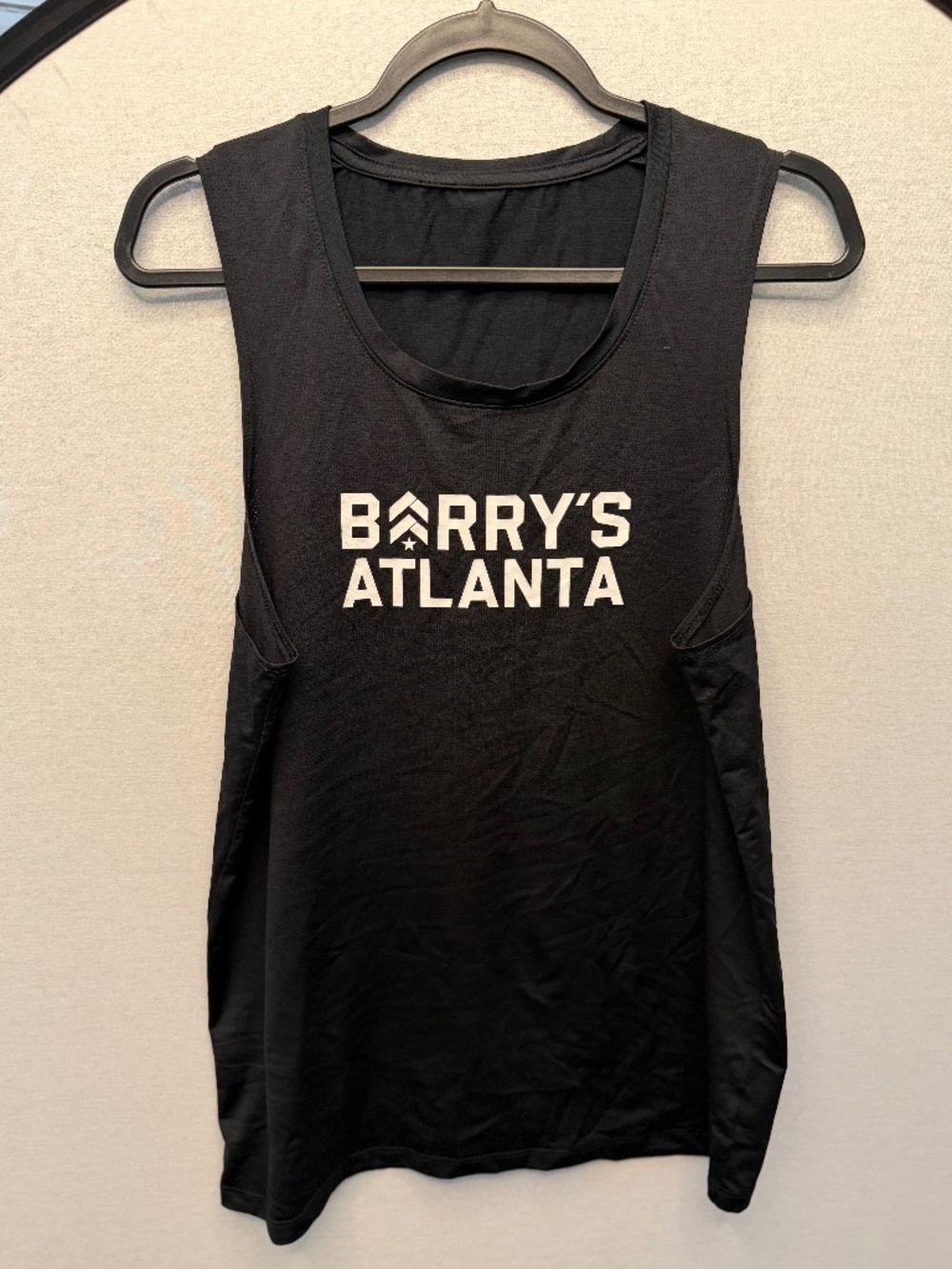 Barry’s Atlanta Black Workout Tank Top